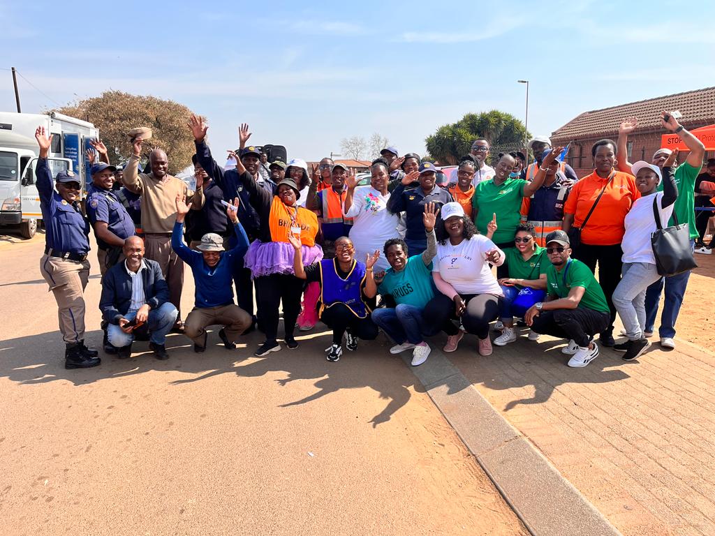 SAPS embarked on a #EndGBV and #CrimeAwareness Walk in Mamelodi