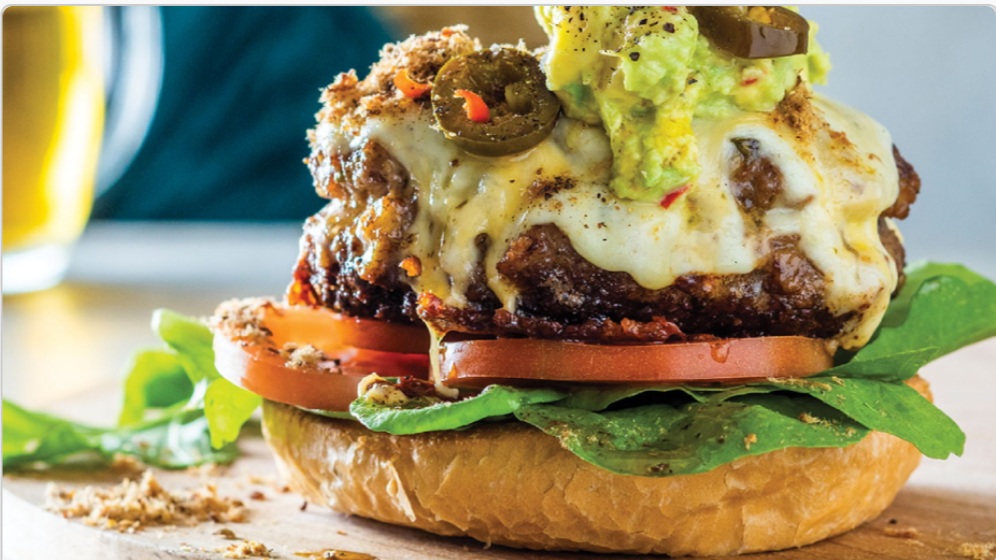 Today’s recipe: Biltong and cheddar burgers