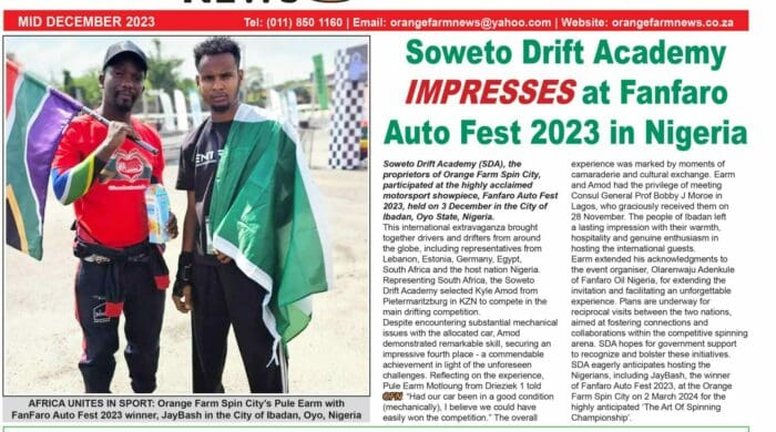 Orange Farm News Mid December 2023