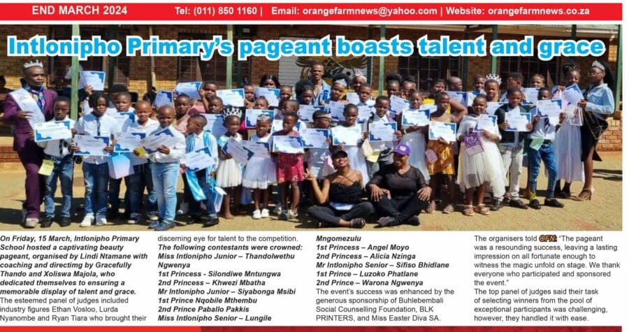 Current Issue: Orange Farm News End March 2024