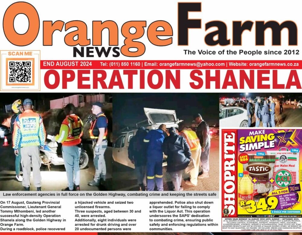 Current Issue: Orange Farm News End August 2024