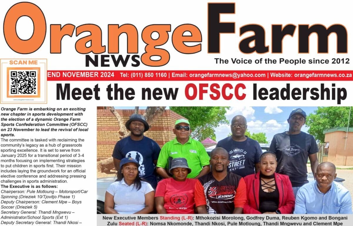 Current Issue: Orange Farm News End November 2024