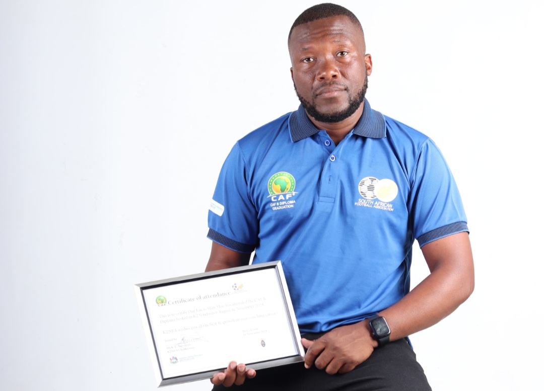 Coach Mau-Mau has officially earned his CAF B Diploma coaching qualification!
