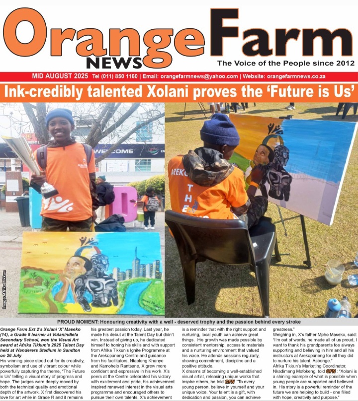 Orange Farm News – Mid-August Edition