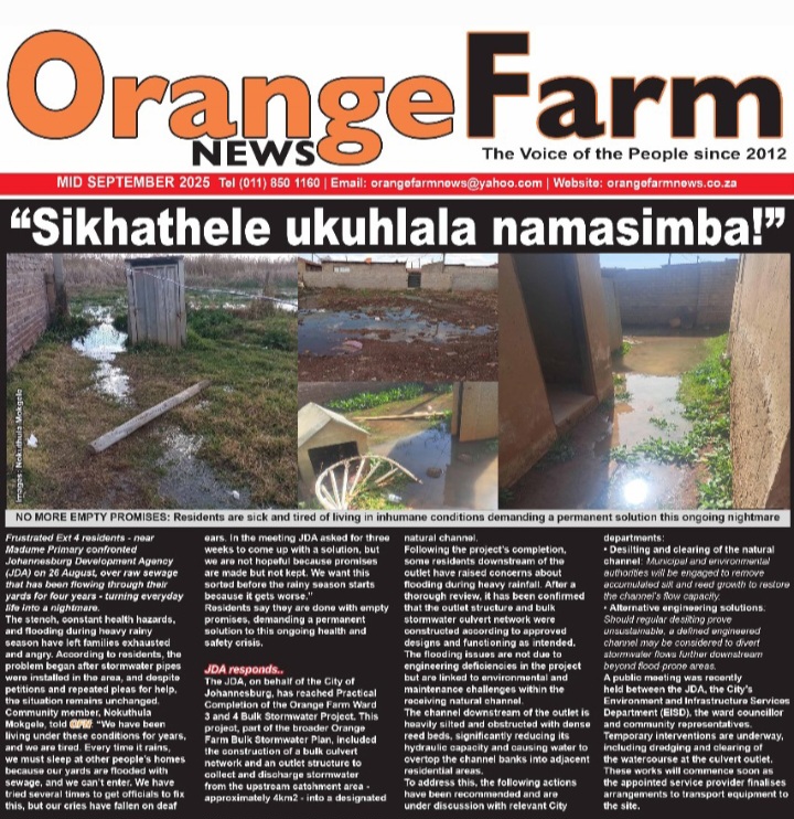 Orange Farm News – Mid-Month September Edition
