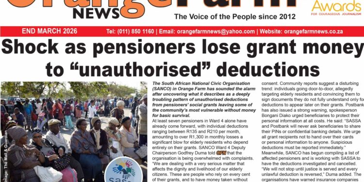 Orange Farm News – End March 2026