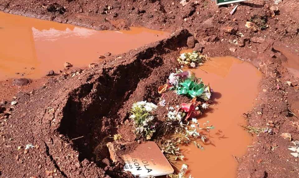 Heavy rains affect graves at Joburg cemeteries